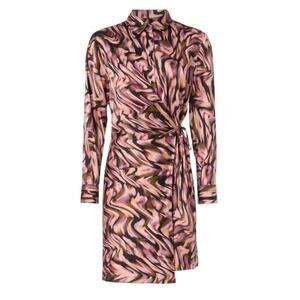 Donna Morgan Wrap Dress in Pink Multi, Size US 8​